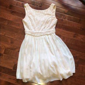 beautiful cream colored dress